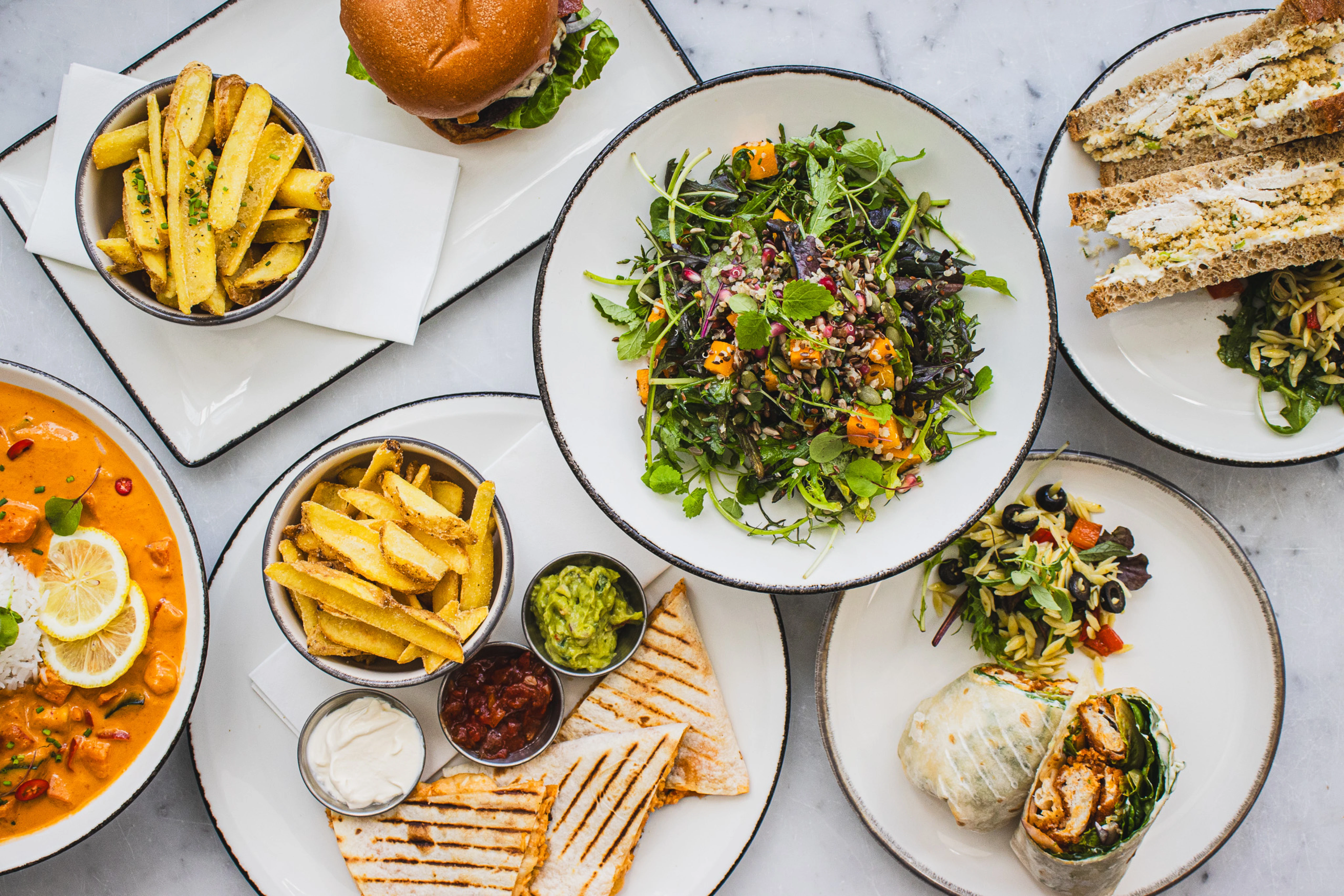 homemade lunch dishes